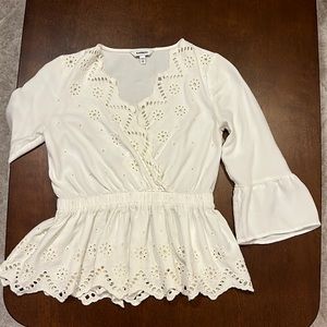 Express Crochet Lace Top XS